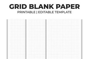 Grid Blank Paper vector