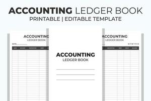 Accounting Ledger Book vector