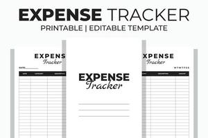Expense Tracker Editable KDP Interior vector