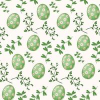 Easter seamless pattern with egg. vector illustration perfect for textile, fabric or wrapping paper.