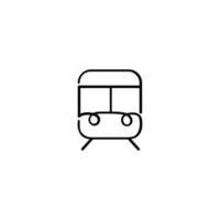 Train Line Style Icon Design vector