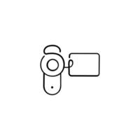 Handy Cam Line Style Icon Design vector