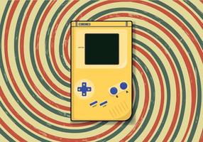 Free Nostalgia Retro Game Pad design. Retro Game Gadget. Flat Vector Illustration with retro background.