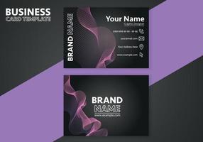 Business Card Template Design Abstract Modern Icon Color for Luxury Presentation of Simple Corporate Identity Concept Minimal Elegant Brand Set of Creative Contact Information in Vector Illustration.