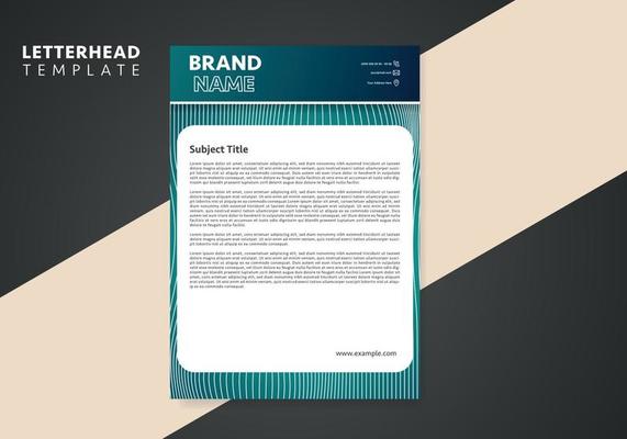 Corporate Business Letterhead, Elegant and minimalist style letterhead template design