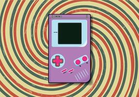 Free Nostalgia Retro Game Pad design. Retro Game Gadget. Flat Vector Illustration with retro background.