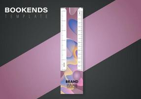 abstract bookmark design. Vector abstract bookmark template. Vector design for books.