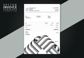 Editable Modern Abstract Creative Professional Invoice template. Vector incoive template.