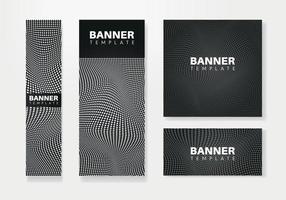 set of creative web banners of standard size. Vertical, horizontal and square template. vector illustration