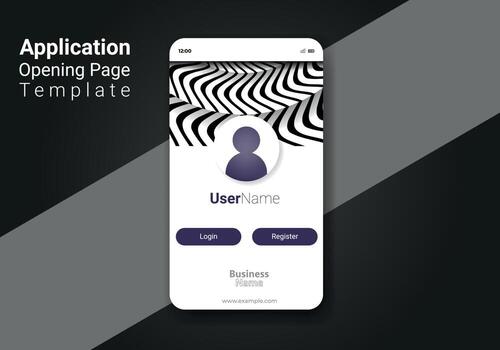 Landing page template. Home page for app design. Ui page vector design.