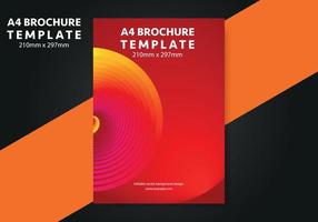 A4 Brochure Background design template vector, Flyer template for business background layout in A4 size vector