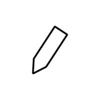 Drawing Pencil Isolated Line Icon for Web Sites, Apps and Other Resources. Editable stroke. Vector image that can be used in apps, adverts, shops, stores, banners