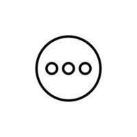 Dotted Line Isolated Line Icon. Editable stroke. Vector image that can be used in apps, adverts, shops, stores, banners