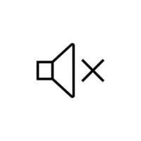 Silent Mode Isolated Line Icon. Editable stroke. Vector image that can be used in apps, adverts, shops, stores, banners