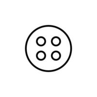 Dice Isolated Line Icon. Editable stroke. Vector image that can be used in apps, adverts, shops, stores, banners