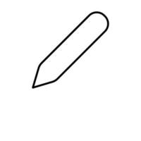 Simple Line Icon of Pencil. Perfect for stores, internet shops, UI, design, articles, books vector