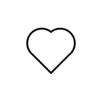 Simple Heart as Symbol of Life Isolated Line Icon. Editable stroke. Vector image that can be used in apps, adverts, shops, stores, banners