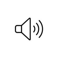 Loud Speaker Isolated Line Icon. Editable stroke. Vector image that can be used in apps, adverts, shops, stores, banners