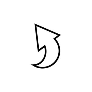 flecha arriba como parte de interfaz aislado línea icono. editable ataque. vector imagen ese lata ser usado en aplicaciones, anuncios, tiendas, historias, pancartas