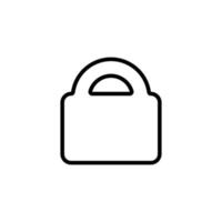 Lock Isolated Line Icon. Editable stroke. Vector image that can be used in apps, adverts, shops, stores, banners