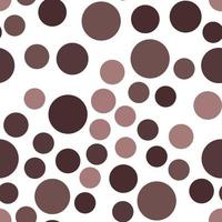 Vibrant seamless repeating pattern of dark brown and black bubbles for printing on clothes, bags, cups, wallpapers, postcards, wrappers and other surfaces vector