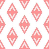 Geometrical pattern of pink rhombus for printing and wrapping, clothing and papers vector