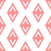 Geometrical pattern of pink rhombus for printing and wrapping, clothing and papers vector