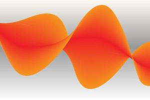 orange gradient wave abstract background. modern graphic for landing page and computer desktop background. 3d vector