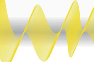 resumen amarillo degradado ola en negro y blanco degradado antecedentes adecuado para aterrizaje página y escritorio antecedentes. fluido fondo 3d vector