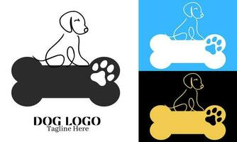 Poodle logo vector design illustration