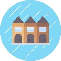 Townhouse Vector Icon Design