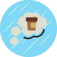 Coffee Thinking Vector Icon Design