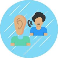 Listening Vector Icon Design