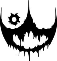 vector illustration of evil monster icon