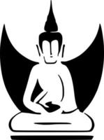 vector illustration of buddha shape