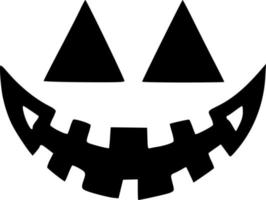 vector illustration of evil face