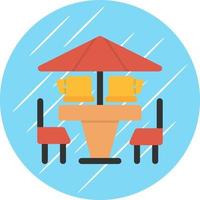 diseño de icono de vector de terraza de café