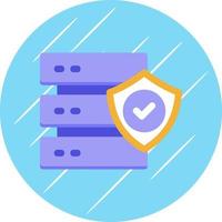 Secured Backup Vector Icon Design