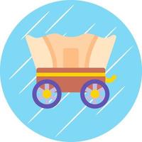 Desert Carriage Vector Icon Design