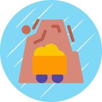 Desert Mine Vector Icon Design