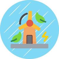 Windmill Vector Icon Design