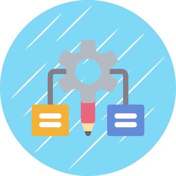 diseño de icono de vector de algoritmo de diseño