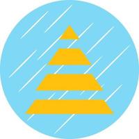 Pyramid Chart Vector Icon Design