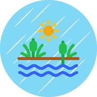 Swamp Vector Icon Design