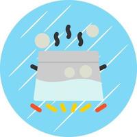 Water Boil Vector Icon Design