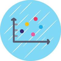 Scatter Graph Vector Icon Design