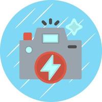 Flash Camera Vector Icon Design