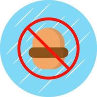 No Fast Food Vector Icon Design