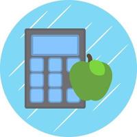 Calorie Calculator Vector Icon Design