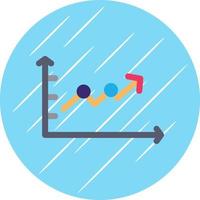 Upward Trend in Graph Vector Icon Design